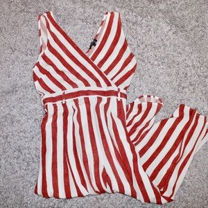 Fashion Nova Striped Jumpsuit